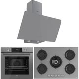 Ferre Flowart RS038 - QMS63CPR - D079 Gri 3'lü Ankastre Set