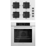Ferre Flowart Serisi 2'Li ( Qbl62cb Ss206) Beyaz Ankastre Set