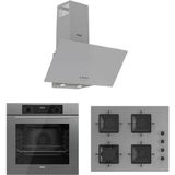 Ferre Flowart Serisi (QBL63CPR-SS208-D088) Ankastre Set