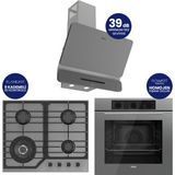 Ferre Flowart Turbolu Asimetrik Silentart Gri Cam Ankastre Set QBL62CPR+NT028-WFA+D082-SA