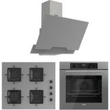 Ferre Flowart Ventora Pro Gri 3'lü Ankastre Set ( QBL63CPR-SS208-D065 )