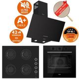 Ferre Flowart&Silentart Celta Sessiz Siyah Ankastre Set ( D086-Sa + Qbl62cs +Cs205-Fa Flameart)