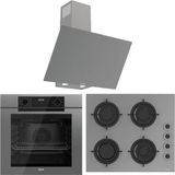 Ferre Fryart Artline QEP63CPR - CS208-FA - D079-SA Gri 3'lü Ankastre Set