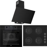 Ferre Fryart Artline QEP63CS - CS205-FA - D077-SA 7 Prog. Dijital Turbo Ankastre Set - Siyah