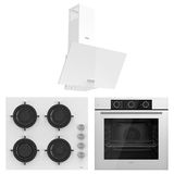 Ferre Fryart Basıc Serisi CS206 - QXE62Cb - D087 Beyaz 3'lü Ankastre Set