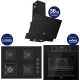 Ferre Fryart Digital Siyah Cam Ankastre Set ( 65 cm Woklu Ocak ) QEP63CS+SC405-WFA+D063-SA
