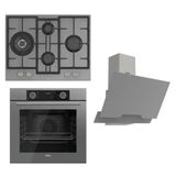 Ferre Fryart ED078 - XE63CPR -D065 3'lü Gri Ankastre Set