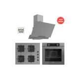 Ferre Fryart Hava Fritözü Fonksiyonlu Gri 3'lü Ankastre Set ( Xe63cpr-SS208-D065 )
