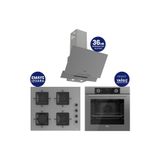 Ferre Fryart Hava Fritözü Fonksiyonlu Silentart Gri 3'lü Ankastre Set ( XE63CPR-SS208-D065SA )