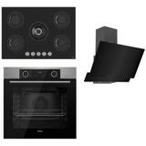 Ferre Fryart RS XE63Mi - RS035 - D063 3'lü Inox Siyah Ankastre Set