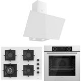 Ferre Fryart Sc Serisi Beyaz 3'lü Ankastre Set (XE63CB-SC406-D078) Wok'lu A Enerji Sınıfı Modern Tasarım