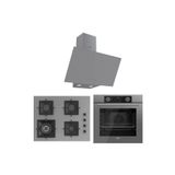 Ferre Fryart Sc Serisi Wok'lu Gri 3'Lü Ankastre Set ( Xe63cpr-Sc408-D079)