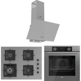 Ferre Fryart Sc Serisi Wok'lu Gri 3'Lü Ankastre Set ( Xe63cpr-Sc408-D088)