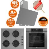 Ferre Fryart & Silentart Ria Sessiz Antrasit Gri Ankastre Set (D079-SA+ QEP63CPR + CS208-FA ) - Antrasit - Gri