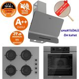 Ferre Fryart & Silentart Rio Sessiz Antrasit Gri Ankastre Set (D082-SA + QEP63CPR + CS208-FA ) - Antrasit - Gri