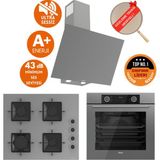 Ferre Fryart&silentart Avos Sessiz Yeni Seri Antrasit Gri Ankastre Set (D079-SA + XE63CPR + SS208 ) - Antrasit - Gri
