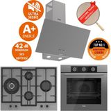 Ferre Fryart&silentart Nena/ Sessiz Antrasit Gri Ankastre Set (D088-SA + QXE62CPR +ED078-WFA 1'wok) - Antrasit - Gri