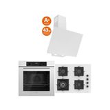 Ferre Icon Plus 65 Serisi 3lü Cam Ankastre Set (QBL63CB-SC406-D078-SA)