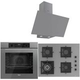 Ferre Icon Plus 75 Serisi 3lü Cam Ankastre Set (QBL63CPR-SC408-D079)