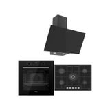 Ferre Icon Plus 75 Serisi 3lü Cam Ankastre Set (QBL63CS-ED035-D077)