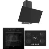 Ferre Icon Plus 75 Serisi 3lü Cam Ankastre Set (QBL63CS-RS035-D077)