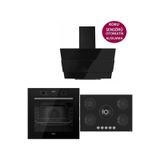 Ferre Icon Plus 75 Serisi 3lü Cam Ankastre Set (QBL63CS-RS035-SMRCW600)