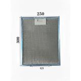 Ferre İle Uyumlu Davlumbaz 25X30 CM Çift Tırnaklı Arka Ara 12,5 CM Filtresi