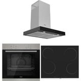 Ferre Mega Plus Serisi 3'lü Cam Ankastre Set (XE61MDV-MS261-D100)