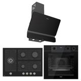 Ferre New Fryart & Steamart Bl Seriisi Ultra Sessiz Siyah Ankastre Set ( QEP64CS-BL135-D080-SA )