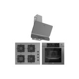 Ferre New Fryart & Steamart SC Seriisi Ultra Sessiz Gri Ankastre Set ( QEP64CPR-SC208-D082-SA )