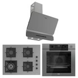 Ferre New Fryart & Steamart Sc Wok Seriisi Ultra Sessiz Gri Ankastre Set ( Qep64cpr-Sc408-D082-Sa)