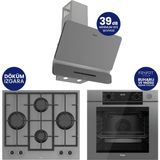 Ferre New Steamart & Fryart Chef Edition Gri 3'lü Ankastre Set QEP64CPR-LN388-D082SA