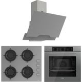 Ferre QBL62CPR - CS208 - D065 Soft Line Gri 3'lü Ankastre Set