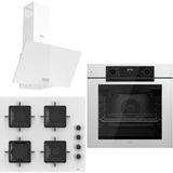 Ferre QEP63CB - SS206 - D081-SA White FryArt 3'lü Ankastre Set