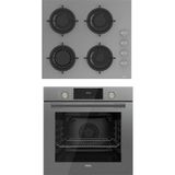 Ferre QMS63CPR - CS208 Gri 2'li Cam Ankastre Set