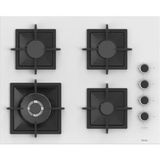 Ferre SC406-WFA Flameart Beyaz Döküm 65 cm Cam Ocak