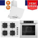 Ferre Silenart Yeni Seri Ultra Sessiz Beyaz Ankastre Set ( QBL62CB + SS206 + D064 -Sa)
