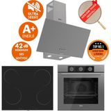Ferre Silentart&fryart IQ Sessiz Vitro. Elektr. Antrasit Gri Ankastre SET(D088-SA +MS261+ QXE62CPR) - Antrasit - Gri