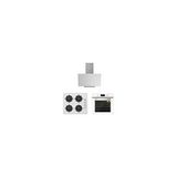 Ferre Silverline Beyaz Cam Ankastre Set ( 3481 Flam - Cs5335w02 - Bo6502w02 )