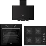 Ferre Siyah Ankastre Set (D063-SA - SC205 Fa - XE63CS Fryart Airfry)