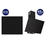 Ferre Siyah Elektrikli Vitroseramik Silentart 2'li Ankastre Set ES261+D077-SA