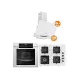 Ferre Steam Plus 65 Serisi 3lü Cam Ankastre Set (QEP64CB-SC406-D064SA)