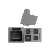 Ferre Steam Plus 65 Serisi 3lü Cam Ankastre Set (QEP64CPR-SC408-D079)