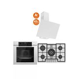 Ferre Steam Plus 75 Serisi 3lü Cam Ankastre Set (QEP64CB-ED036-D078SA)