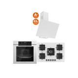 Ferre Steam Plus 75 Serisi 3lü Cam Ankastre Set (QEP64CB-SS036-D078SA)