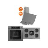 Ferre Steam Plus 75 Serisi 3lü Cam Ankastre Set (QEP64CPR-SS038-D065SA)