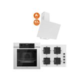 Ferre Steam Plus Serisi 3lü Cam Ankastre Set (QEP64CB-SS206-D078SA)