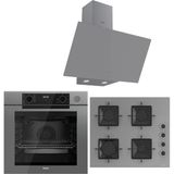 Ferre Steam Plus Serisi 3lü Cam Ankastre Set (QEP64CPR-SS208-D079)