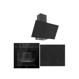 Ferre Steam Plus Serisi 3lü Cam Ankastre Set (QEP64CS-MS261-D077)