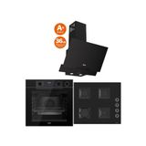 Ferre Steam Plus Serisi 3lü Cam Ankastre Set (QEP64CS-SS205-D063SA)
